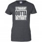 Straight outta detroit funny michigan gift Women