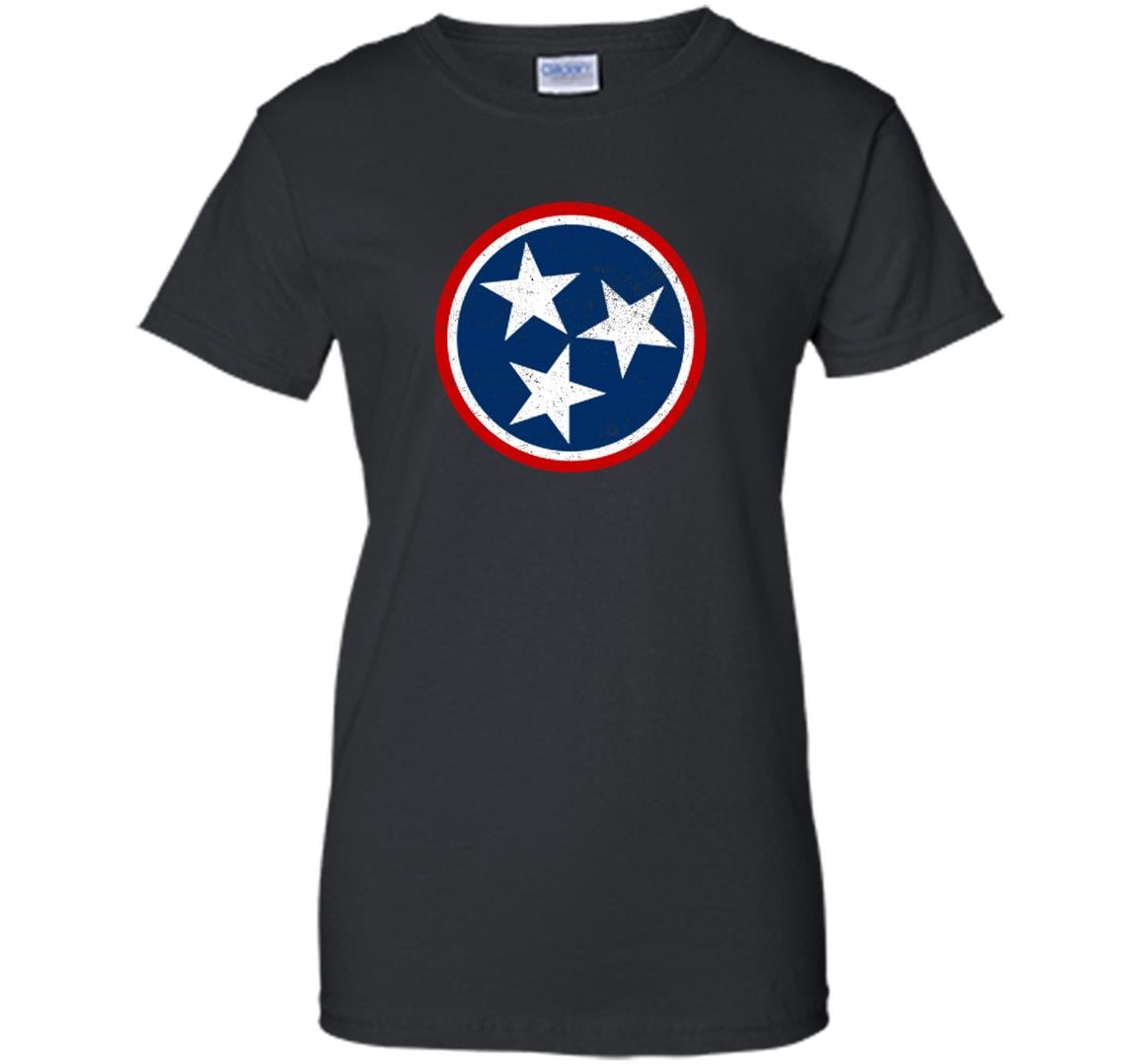 Tennessee volunteer state distressed tristar flag Women