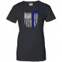 Thin line american flag hockey Women