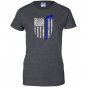 Thin line american flag hockey Women
