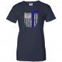 Thin line american flag hockey Women