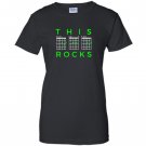 This dad rocks guitar chords fathers day bday gift Women