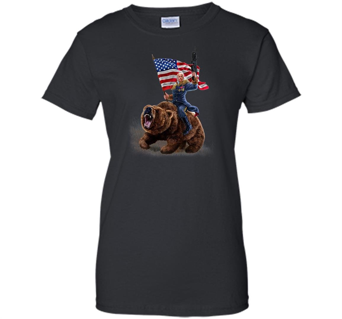 Usa president donald trump ride america war bear Women