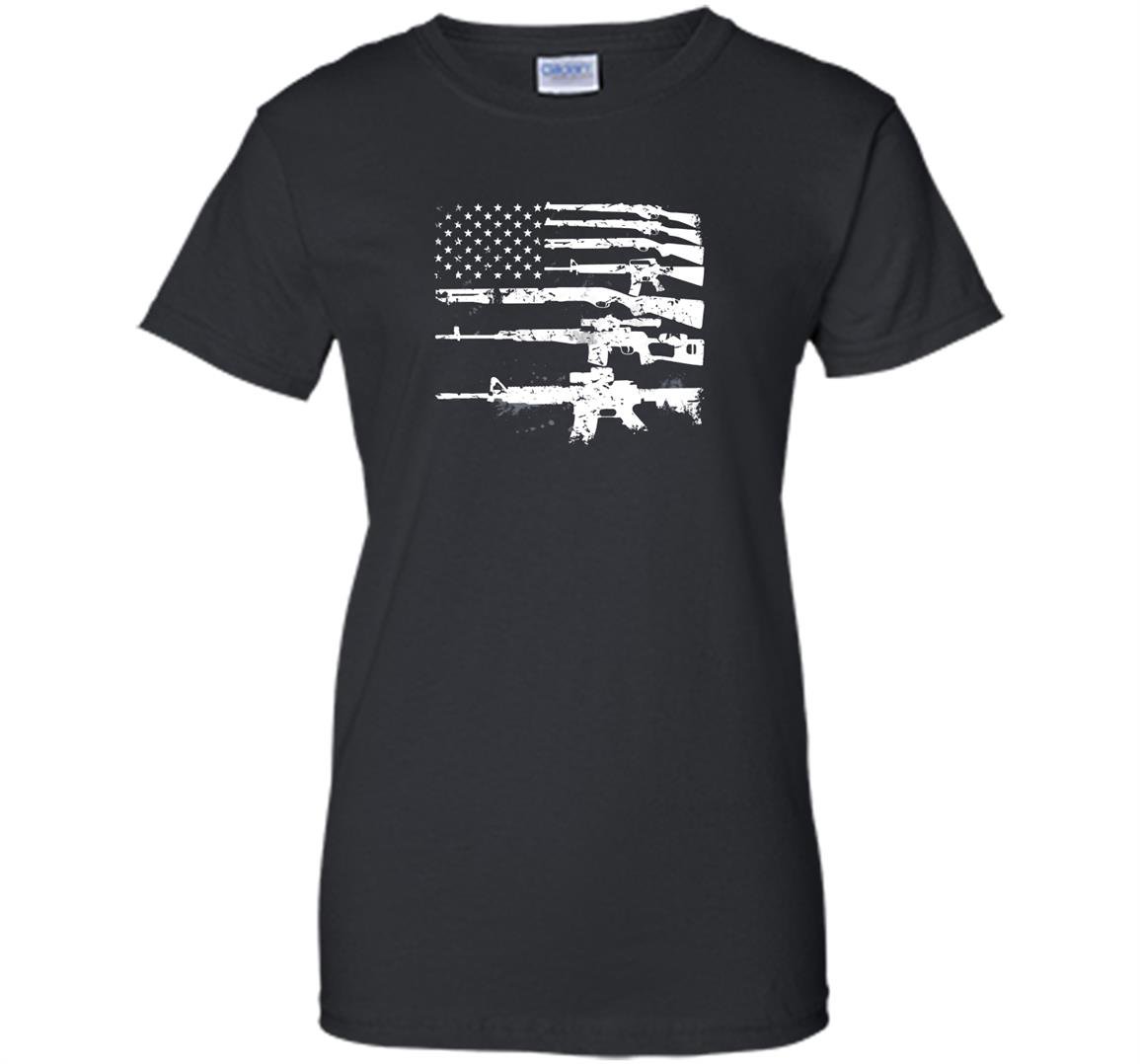 Usa guns weapons flag rifles stripes armed america Women