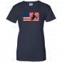 Usa veteran american flag motocross dirtbike vintage Women