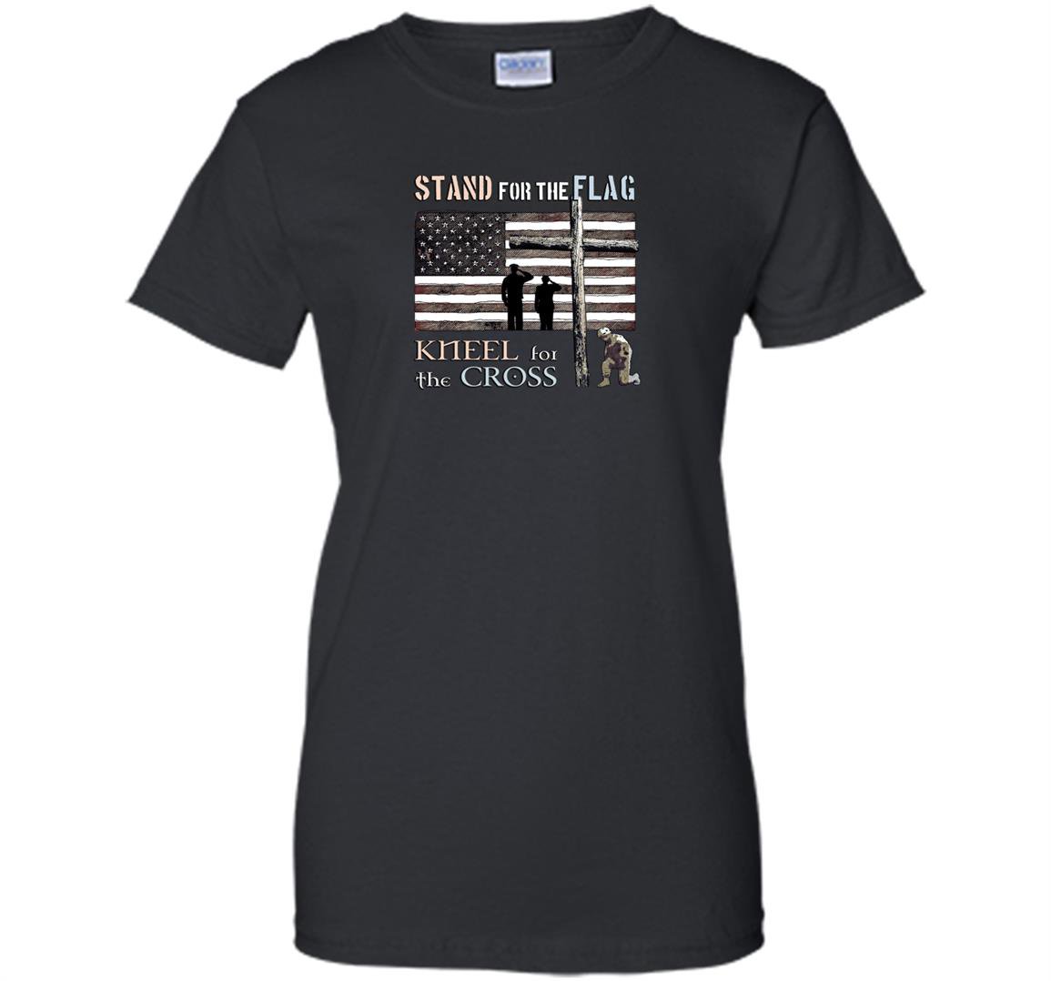Veterans day stand for the flag kneel for the cross Women