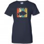Vintage style cichlid silhouette Women