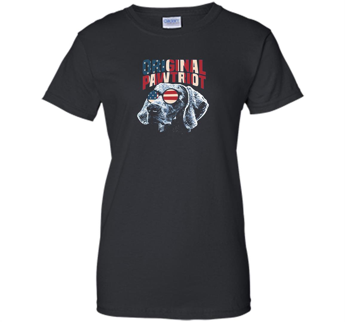 Weimaraner original pawtriot funny july 4th Women