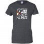 Wine and alaskan malamute for funny dog gift Women
