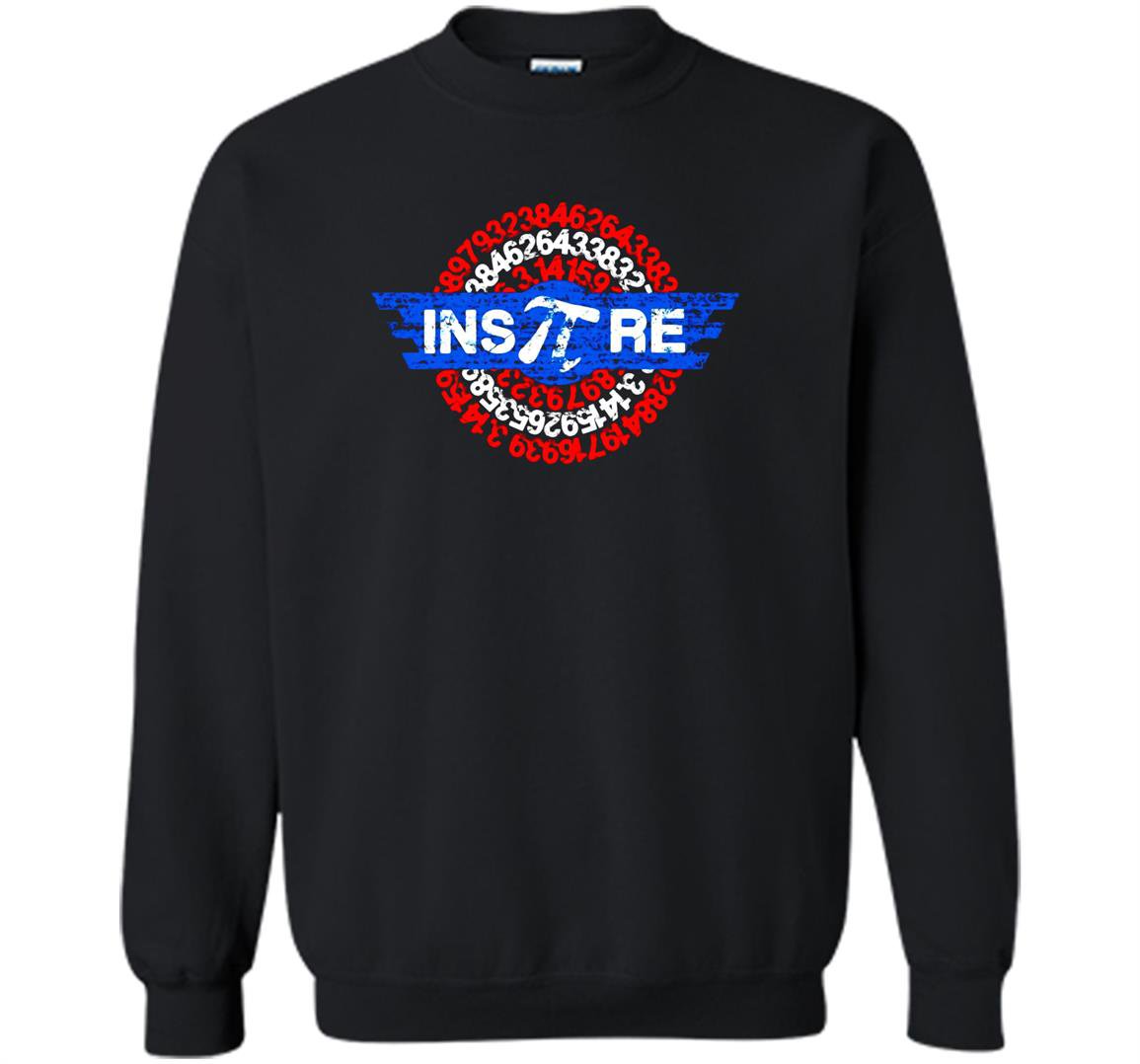 Inspire pi superhero shield math teacher geek nerd Sweatshirt