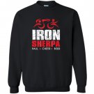 Iron sherpa tri sherpa triathlon haul cheer beer Sweatshirt