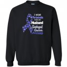 I wear periwinkle for my husband esophageal cancer Sweatshirt