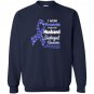 I wear periwinkle for my husband esophageal cancer Sweatshirt