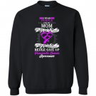 I wear purple for my mom pancreatic cancer awareness Sweatshirt