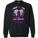 I wear purple for rett syndrome awareness Sweatshirt