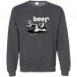 Jeep beer 4x4 wrecked funny Sweatshirt