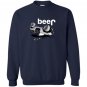 Jeep beer 4x4 wrecked funny Sweatshirt