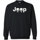 Jeep logo with punisher skulls 4x4 off road wrangler Sweatshirt