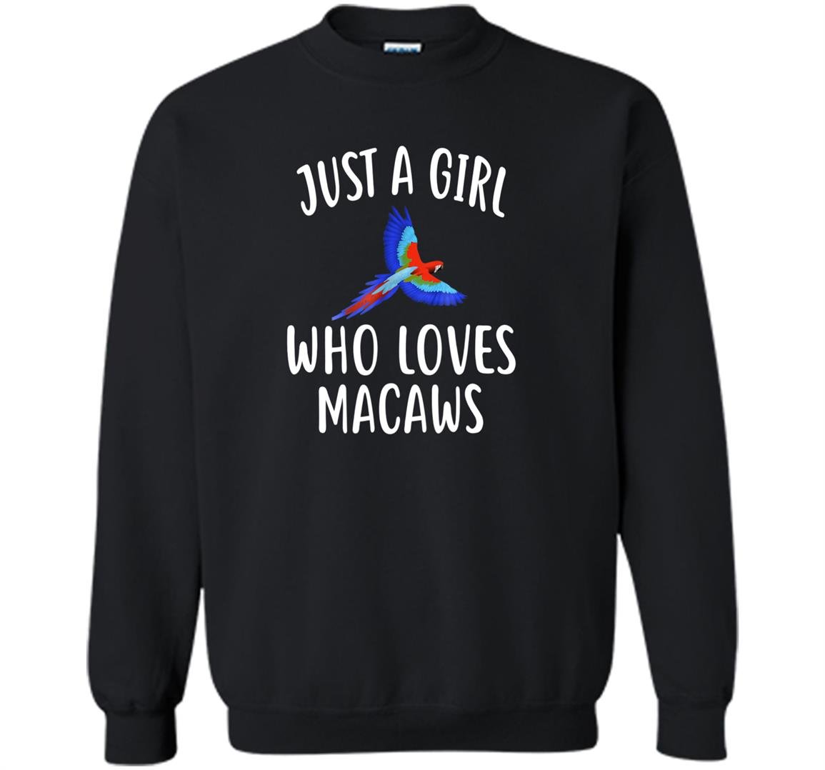 Just who loves macaws funny macaw Sweatshirt