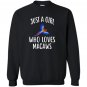 Just who loves macaws funny macaw Sweatshirt