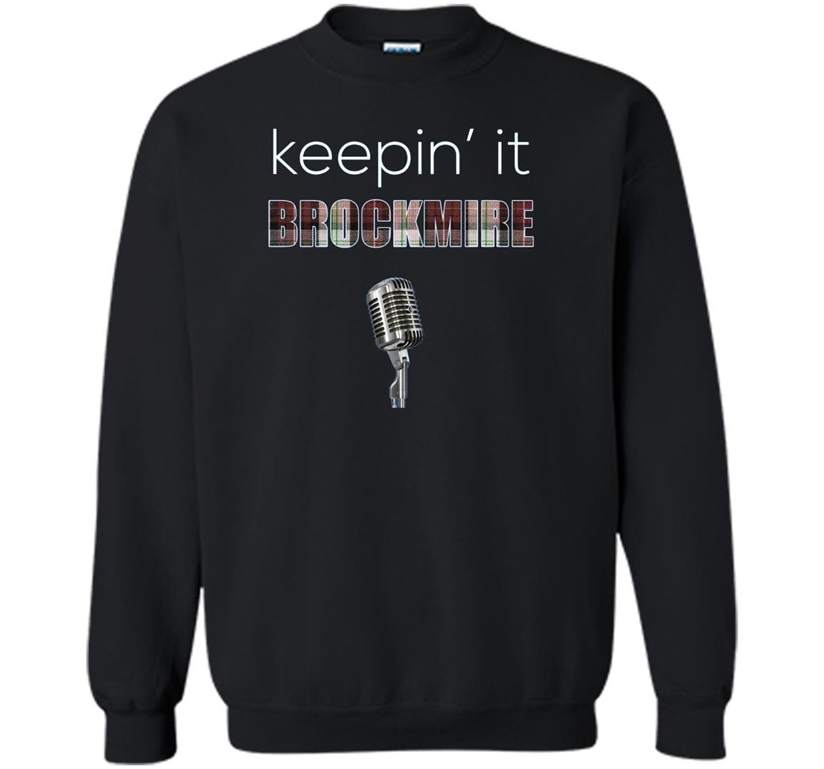 Keepin it brockmire funny plaid baseball Sweatshirt