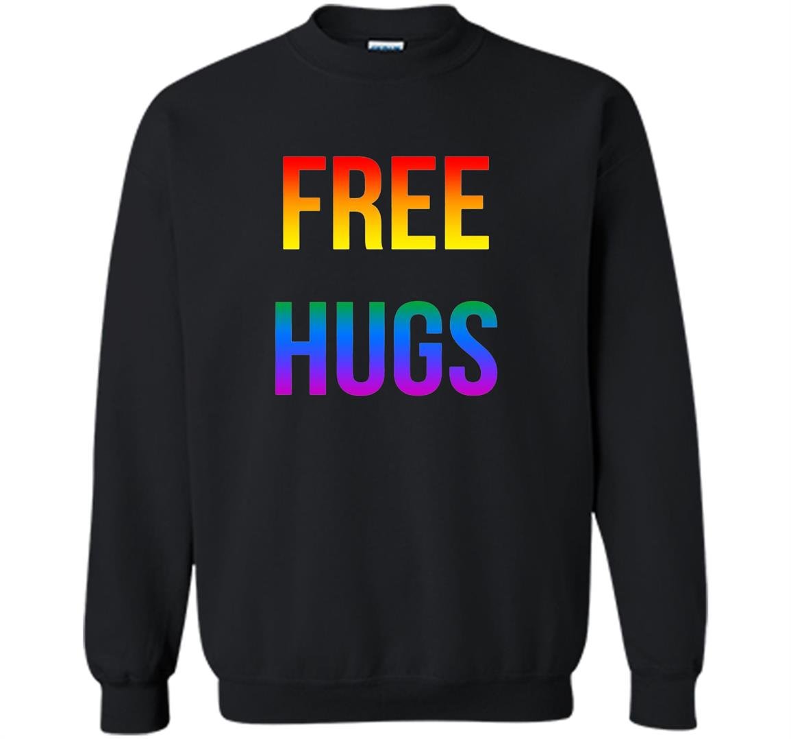 Lgbt gay pride free hugs rainbow Sweatshirt