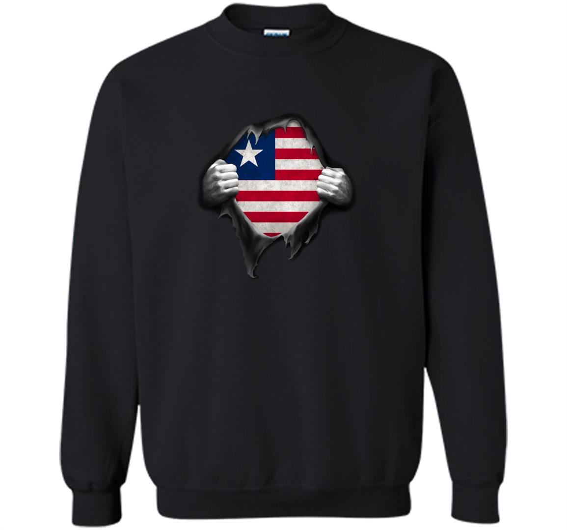 Liberia flag liberian flag hands Sweatshirt