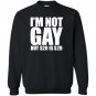 Loo show im not gay but 20 bucks is 20 bucks workout graphic Sweatshirt