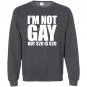Loo show im not gay but 20 bucks is 20 bucks workout graphic Sweatshirt
