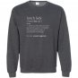 Lunch lady definition funny cute back to school gift Sweatshirt