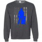 Male k 9 officer line flag for k9 handlers Sweatshirt