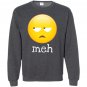 Meh bored emoji face Sweatshirt