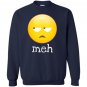 Meh bored emoji face Sweatshirt