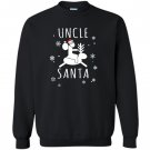 Funny uncle santa claus riding reindeer Sweatshirt