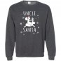 Funny uncle santa claus riding reindeer Sweatshirt