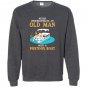 Never underestimate an old man with a pontoon boat Sweatshirt