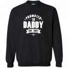 Promoted to daddy gift new dad est 2017 Sweatshirt