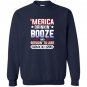 Merica 4th of july drinking party funny patriotic Sweatshirt