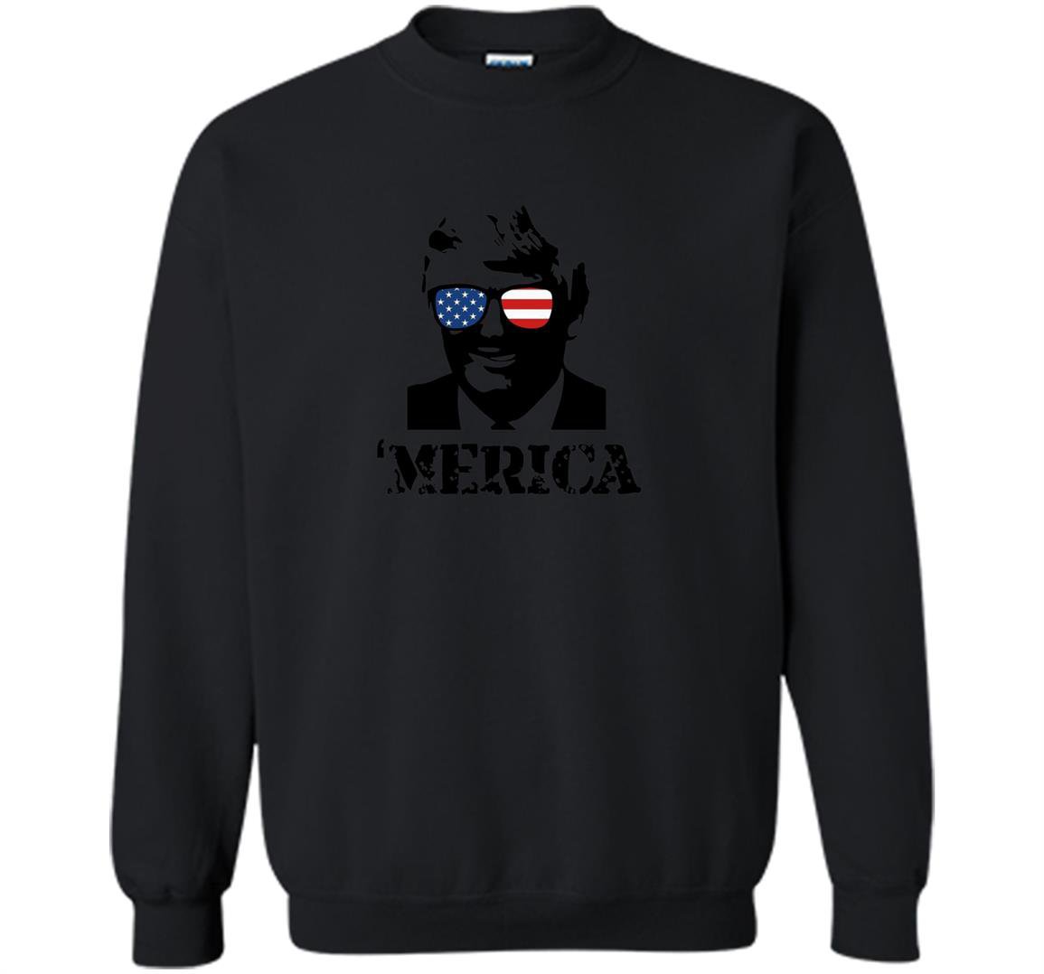 Merica july 4th donald trump Sweatshirt