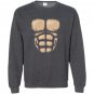 Monkey chest muscles halloween costume gorilla Sweatshirt