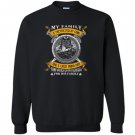 My family is protected by odin and a crazy dad Sweatshirt