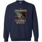 My grandson wears combat boots Sweatshirt