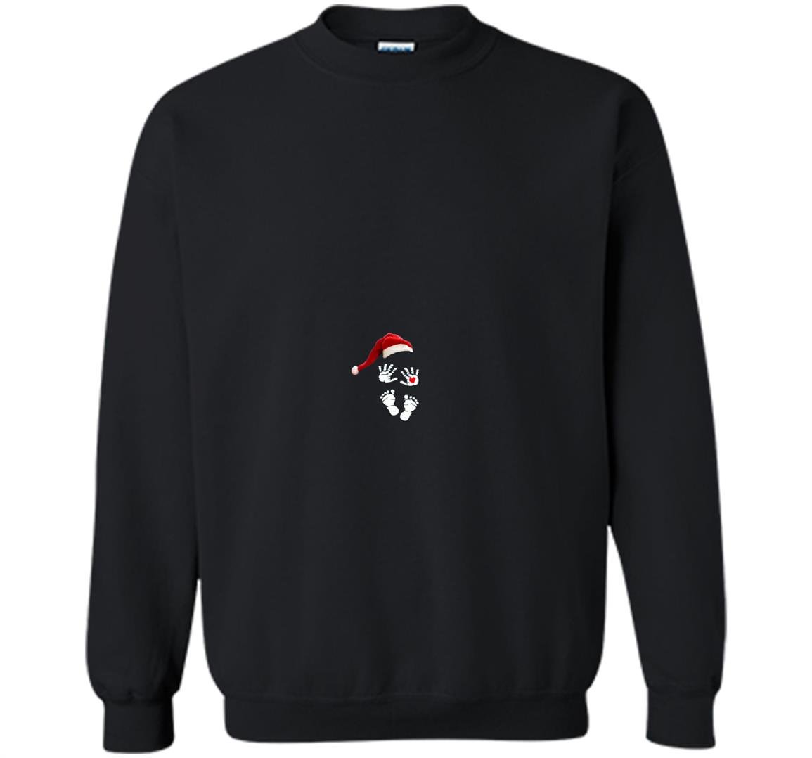 New baby bump first christmas 2016 pregnancy Sweatshirt