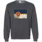 New tulsa flag vintage style distressed Sweatshirt