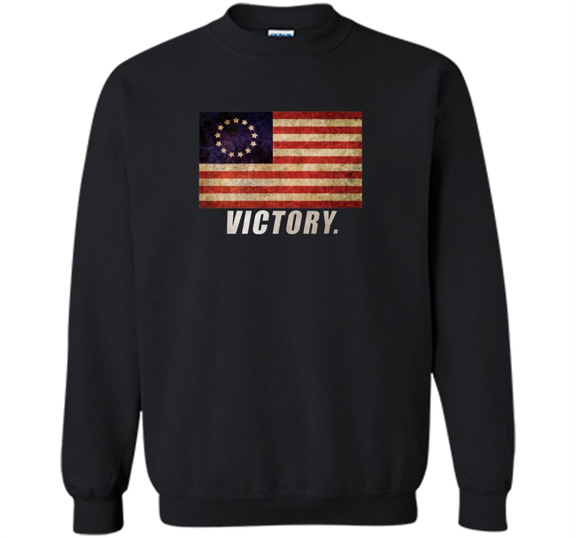 Nine line betsy ross flag victory Sweatshirt