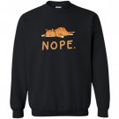 Nope not today funny lazy cat Sweatshirt