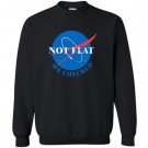 Not flat we checked nasa logo Sweatshirt