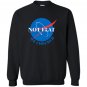 Not flat we checked nasa logo Sweatshirt