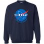 Not flat we checked nasa logo Sweatshirt