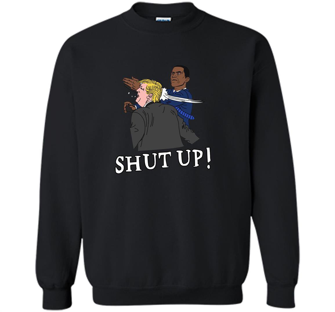 Obama slaps trump large Sweatshirt